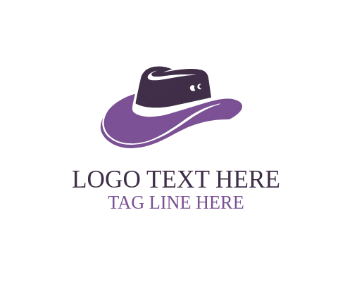 Fashion Hat Badge Logo