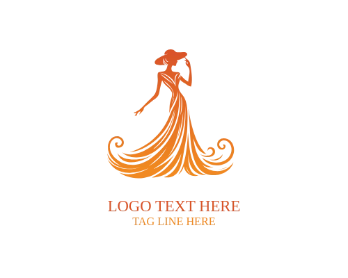 Fashion Hat Lady Logo