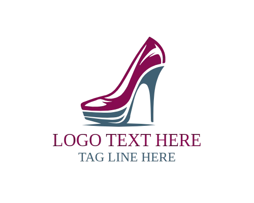 Fashion Heel Silhouette Logo for Women Lifestyle Brands