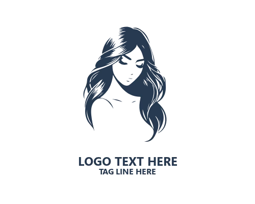  Fashion Icon Women Hair Logo