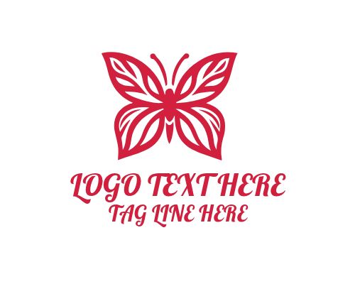Fashion Line Butterfly Logo