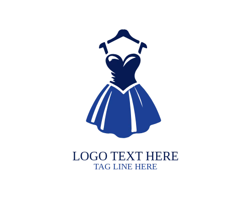 Fashion Line Women Dress Logo