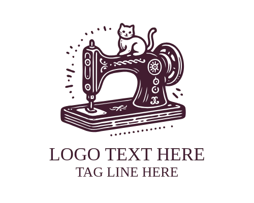 Fashion Needle Sewing Logo