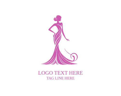 Fashion Outline Lady Logo