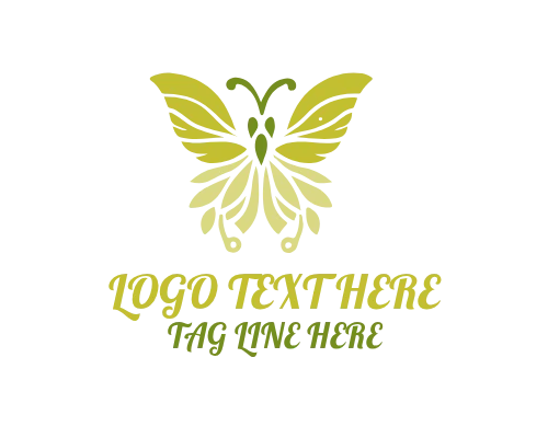 Fashion Silhouette Butterfly Logo