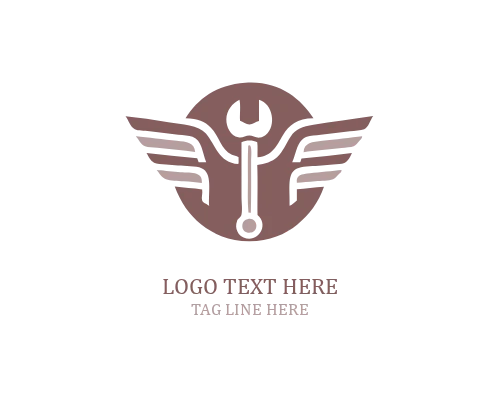 Fast Crest Piston Wings Logo
