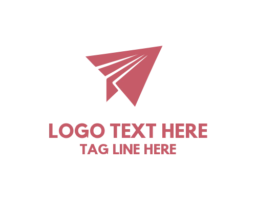 Fast Delivery Paper Plane Logo