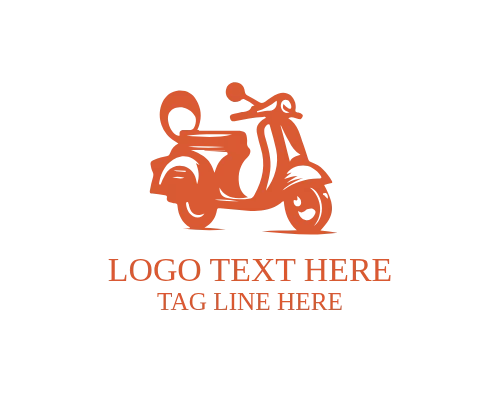 Fast Delivery Scooter Logo