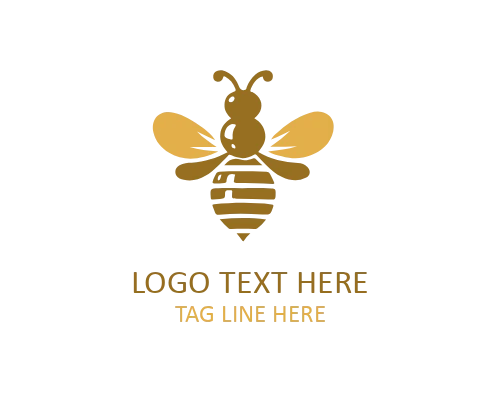 Fast Flying Bee Motion Logo