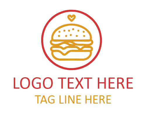 Fast Food Burger Logo