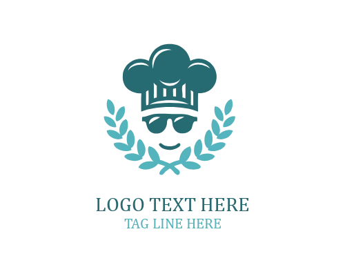 Fast Food Chef Hat Logo