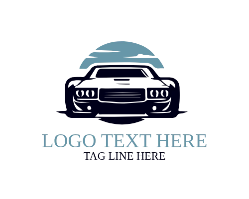 Fast Racing Car Speed Logo