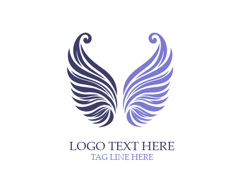 Feather Line Art Angel Wings