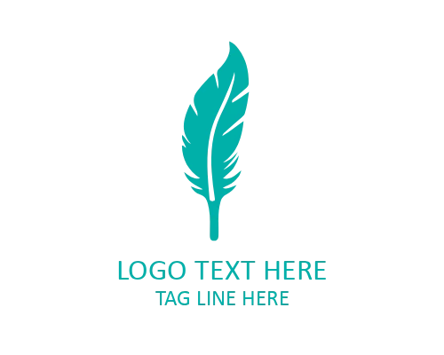 Feather Pen with Ink Bottle Logo