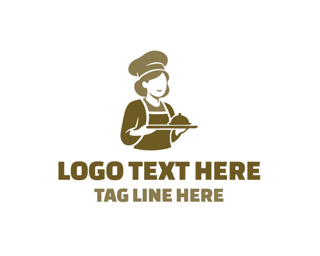 Female Chef Whisk Logo logo template preview