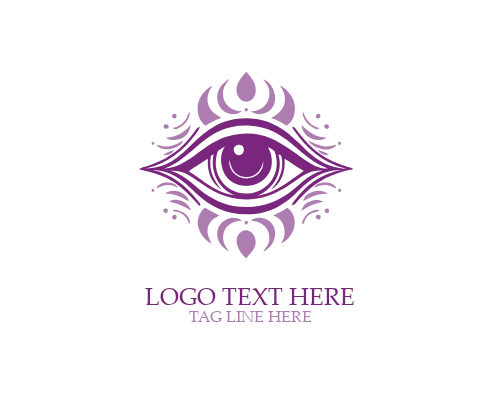 Feminine Boho Eye Logo