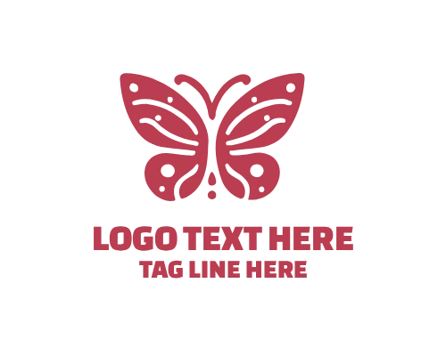 Feminine Butterfly Logo