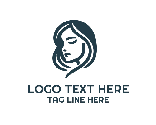 Feminine Cosmetic Face Logo