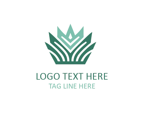 Feminine Elegant Crown Logo for Beauty and Lifestyle Brands