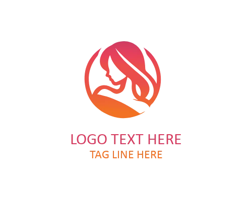Feminine Fashion Emblem Logo