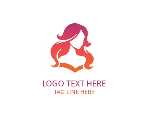 Feminine Fashion Girl Logo