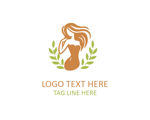 Feminine Girls Cosmetic Logo Icon