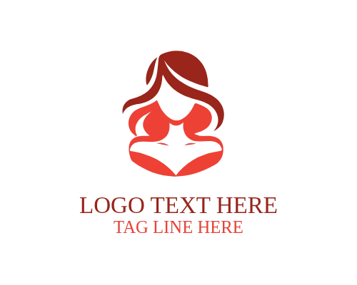 Feminine Girls Elegant Silhouette Logo