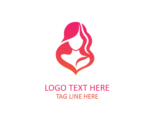 Feminine Girls Fashion Icon Logo