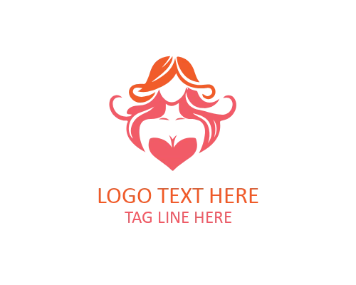 Feminine Girls Minimal Beauty Logo
