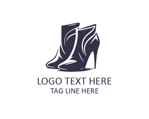 Feminine Grace Heel Logo for Elegant Lifestyle Brands