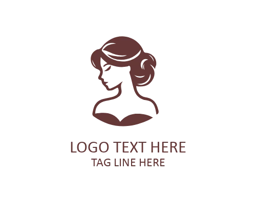 Feminine Hairstyle Logo