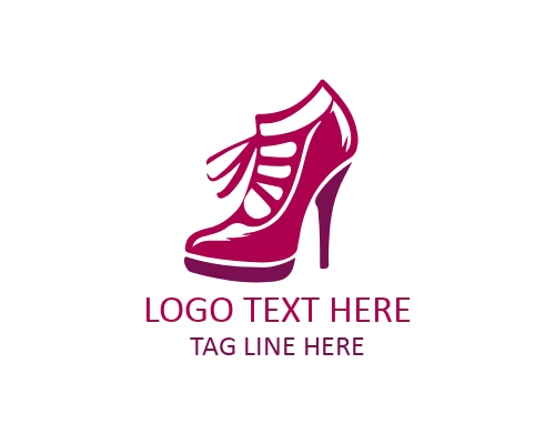 Feminine Heel Silhouette Mark for Women-Focused Brands