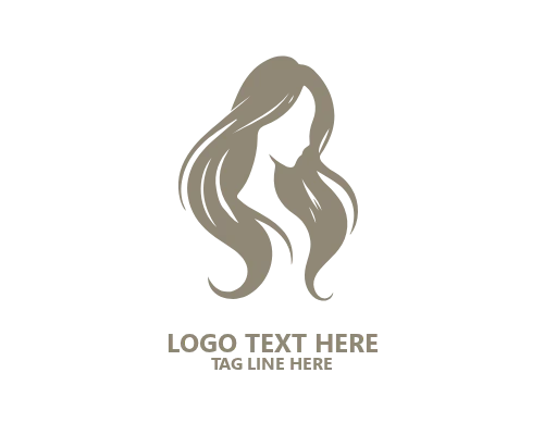 Feminine Icon Women Hair Logo