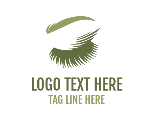 Feminine Lash Eye Beauty Logo