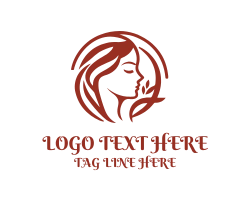 Feminine Line Face Logo