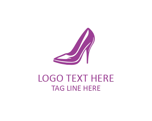 Feminine Modern Heels Footwear Logo