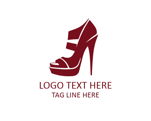 Feminine Power Heel Logo for Women Empowerment Fashion Brands