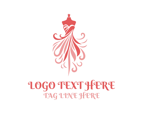 Feminine Style Dress Fashion Logo