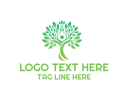 Feminine Woman Tree Logo