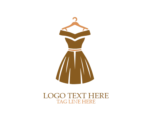 Feminine Women Dress Logo