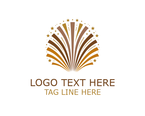 Festival Fireworks Icon Logo for Event and Celebration Branding