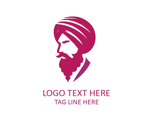 Festival Heritage Turban Logo for Cultural Celebrations and Traditional Events