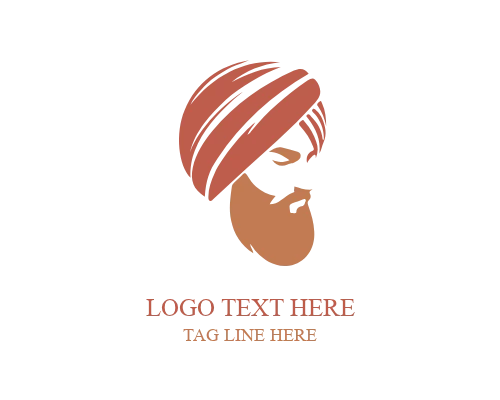 Festival Turban Logo for Celebrations, Events, and Cultural Branding