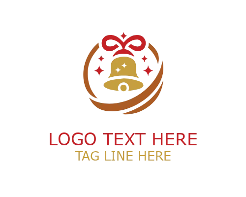 Festive Christmas Badge Logo for Holiday Branding and Marketing