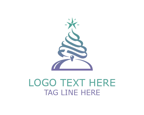 Festive Christmas Typography Logo for Holiday Branding and Marketing