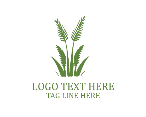 Field Grass Logo for Garden and Lawn Services
