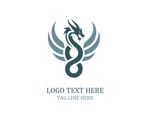  Fierce Dragon Mascot Logo