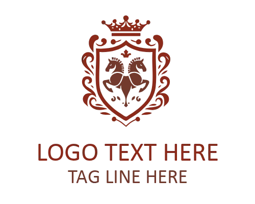 Fierce Horse Crest Logo