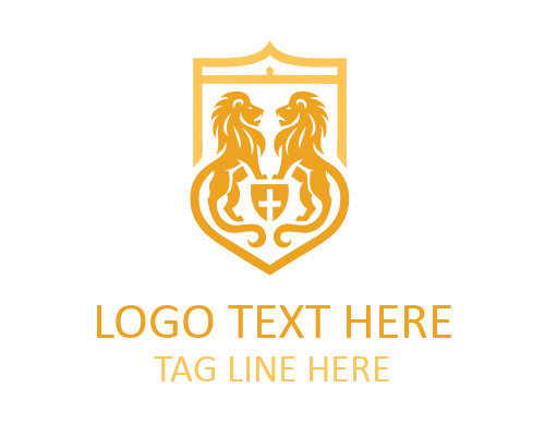  Fierce Lion Crest Logo