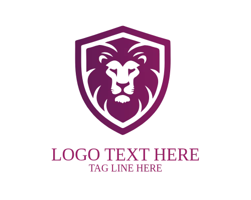 Fierce Lion Crest Shield
